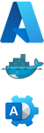 Docker Azure Exchange logo